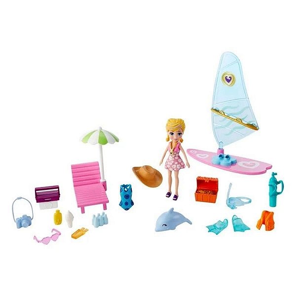 Polly Pocket - Aventura na Praia - Surf - Mattel