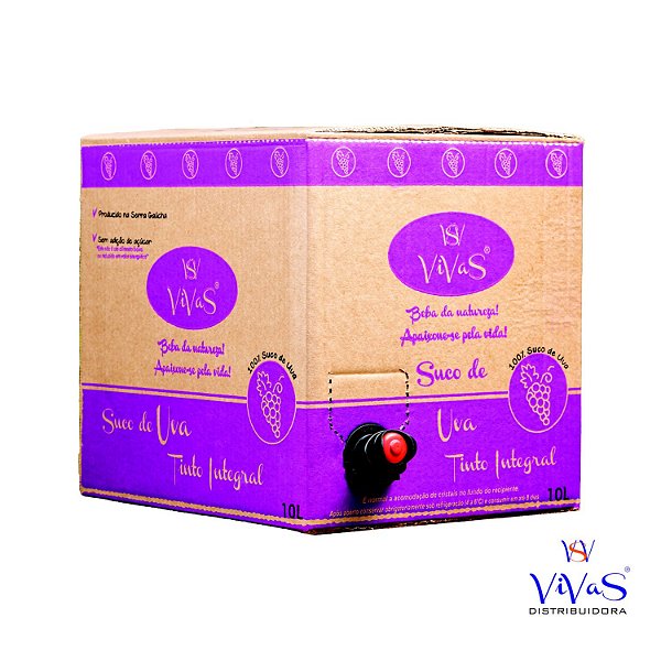 SUCO DE UVA TINTO INTEGRAL-BAGINBOX-10L