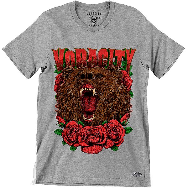 Camiseta Bear Scream Grey - Voracity