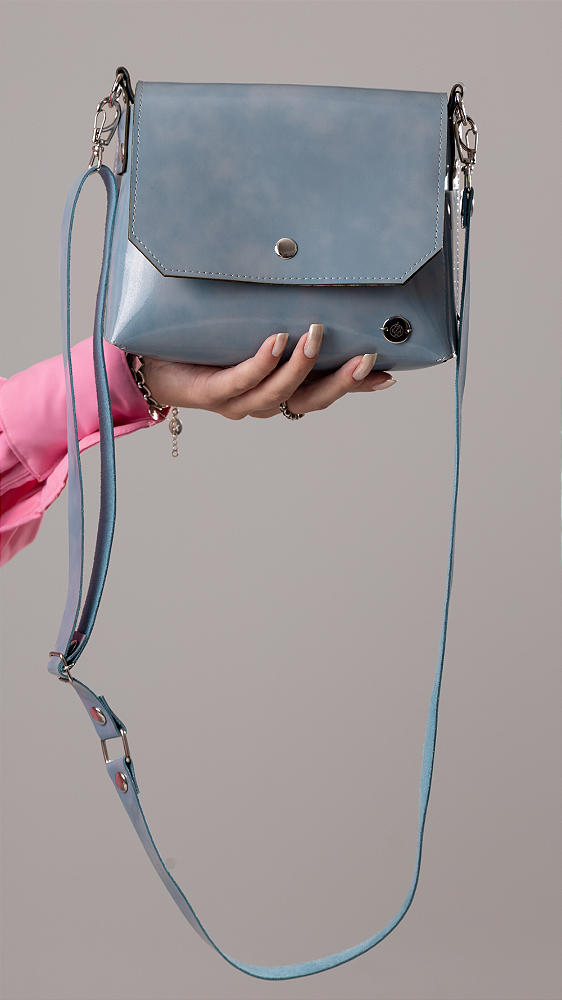 Bolsa Claudia Cor Azul Claro - Tamanho P