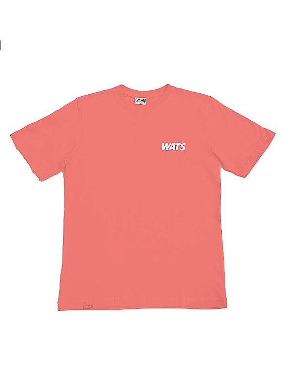 Camiseta Wats Logotipo Bottom Rosa