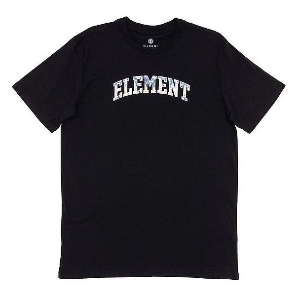 Camiseta Element College Logo - Preto