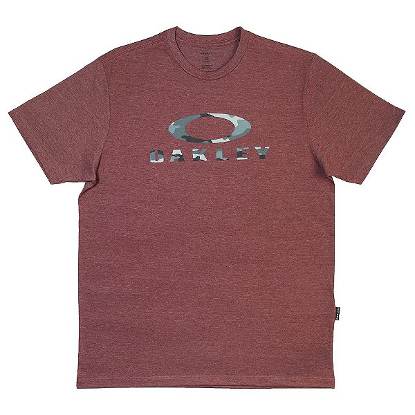 Camiseta Oakley Camo SS Tee Rhone - Vermelho Mescla