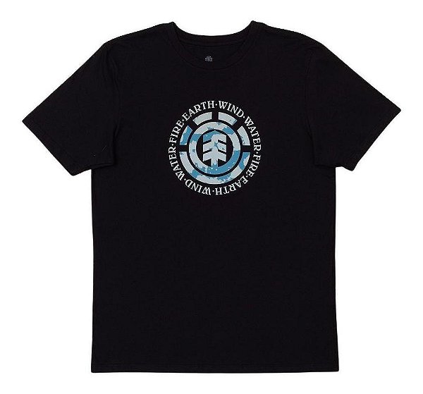 Camiseta Element Tie Dye Big Logo - Preto