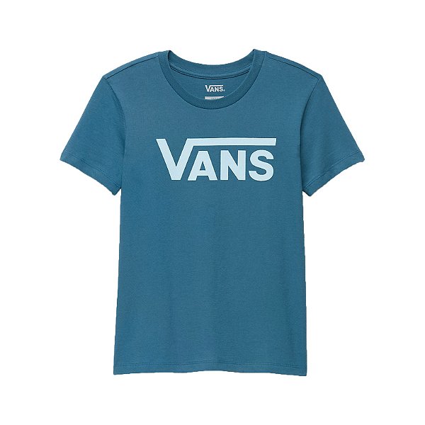 Camiseta Vans Feminina Flying V Crew - Azul