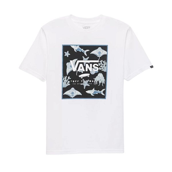 Camiseta Vans Infantil Print Box - Branca