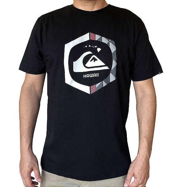 Camiseta quiksilver preta Clearance