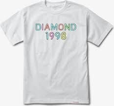 Camiseta Diamond Radiant Neon Tee White / Branca