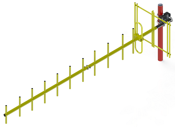 ANTENA YAGI 406 - 430 MHz 14 dBi 13 ELEMENTOS Y42014-13SG