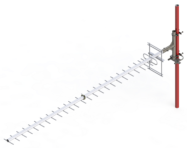 ANTENA YAGI 440 - 470MHZ 17 dBi 27 ELEMENTOS Y46017-27SG