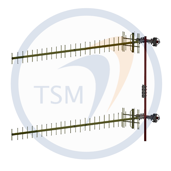 ANTENA YAGI DUPLA 360 - 400 MHz 17 dBi 27 ELEMENTOS 2Y38017-27SG