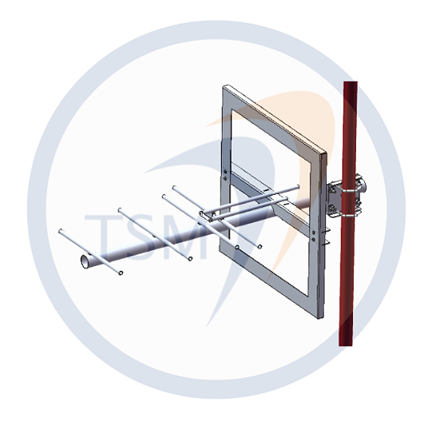 ANTENA YAGI 225 - 274 MHz 9,0 dBi 5 ELEMENTOS Y25009-05S