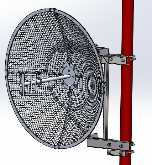 ANTENA PARABOLICA VAZADA  SIMPLES 806 - 894 22,6 dBi 2,0M PV85022