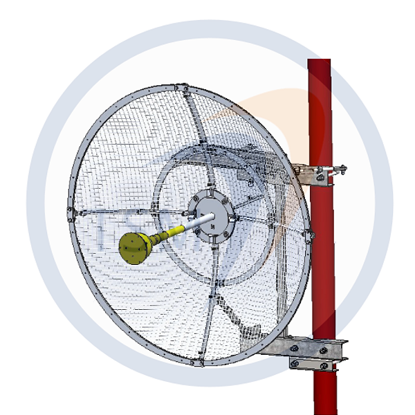 ANTENA  PARABOLICA VAZADA DUPLA POLARIZACAO 2000 - 2300 MHz 25,2 dBi 1,2M  PV215025X