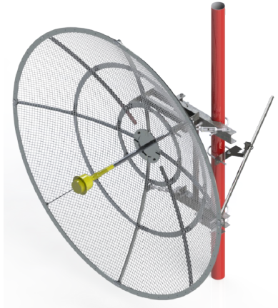 ANTENA PARABOLICA VAZADA DUPLA POLARIZACAO 2000 - 2300 MHz 29,4 dBi 2,0M  PV215031X
