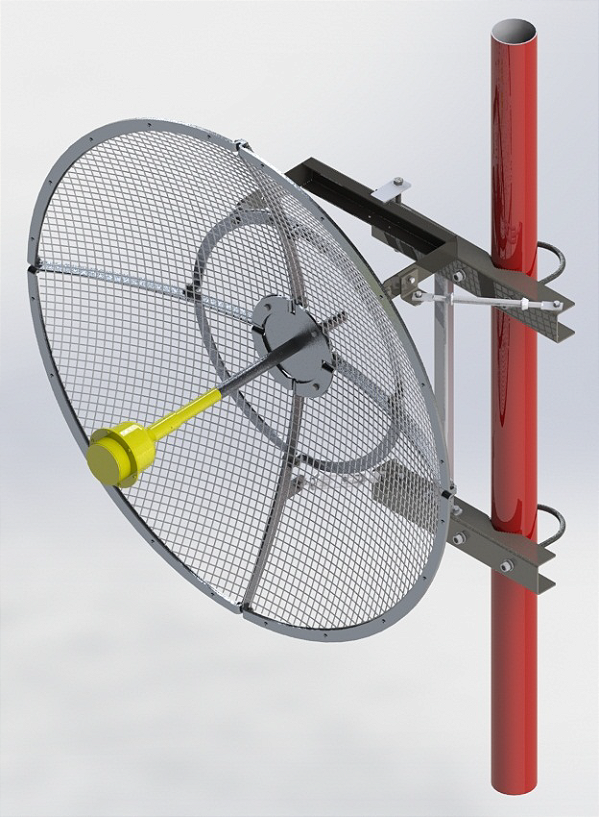 ANTENA PARABOLICA VAZADA DUPLA POLARIZACAO 1425 - 1535MHz 24dBi 1,2M PV150024X