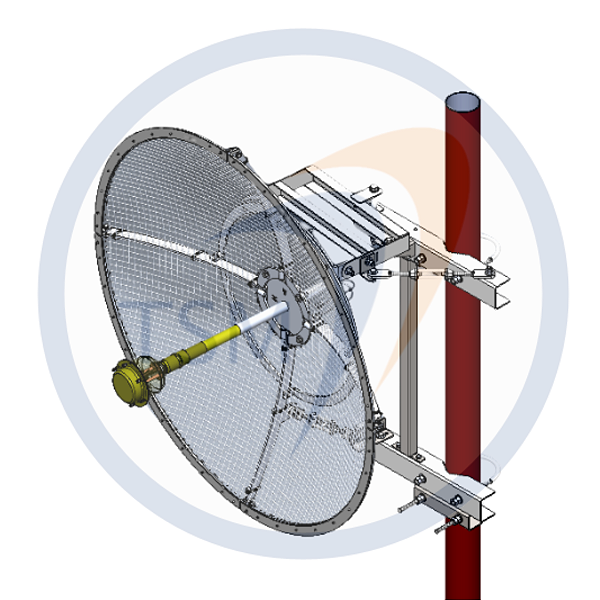 ANTENA PARABOLICA VAZADA DUPLA POLARIZACAO 1425 - 1535MHz 24dBi 1,2M PV150024X
