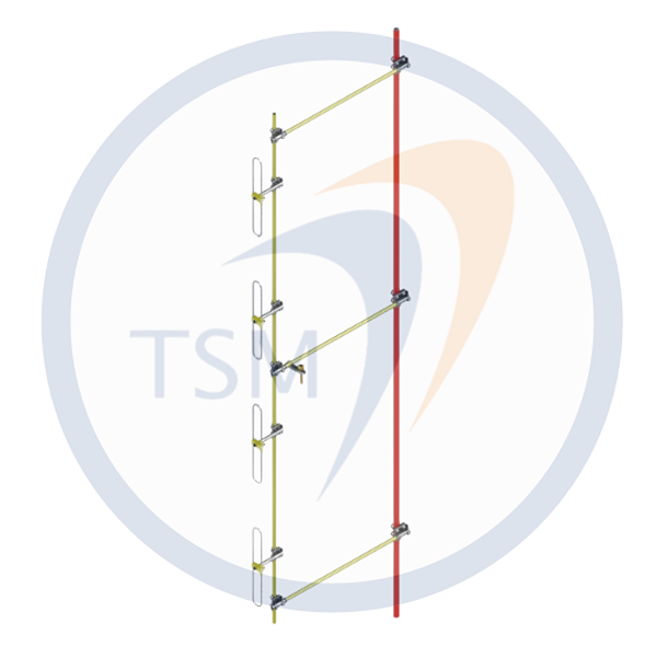 ANTENA ARRANJO COLINEAR DE DIPOLOS 164 - 470 MHz 6 dBi AD168-06C