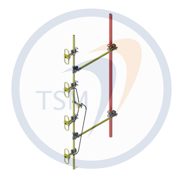 ANTENA ARRANJO COLINEAR DE DIPOLOS 440 - 470 MHz 6,0 dBi AD46006