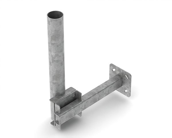 SUPORTE PARA ANTENAS PARA LAJE E PAREDE TUBO REDONDO 2 GALVANIZADO SLP-2IN-GF