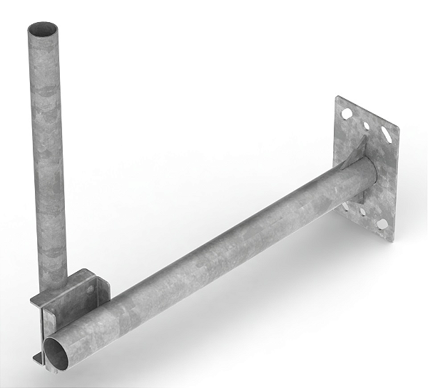 SUPORTE PARA ANTENAS  PARA LAJE TUBO REDONDO 600MM 2 GALVANIZADO SLP-2IN-TR600-GF