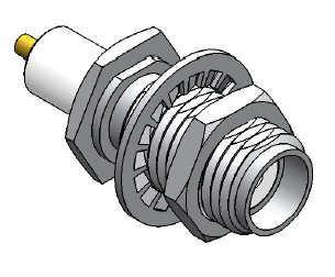 CONECTOR SMA FEMEA RETO PARA PAINEL BASE SEXTAVADA 3007- AC010