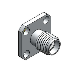 CONECTOR SMA FÊMEA RETO PAINEL BASE QUADRADA 12,70MM ISOLANTE NORMAL 3003 - AC030