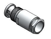 CONECTOR BNC 50 OHMS MACHO RETO PRENSA CABO RG-213 PINO FÊMEA LM-49 - AC034