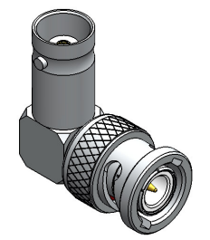 ADAPTADOR BNC 50 OHMS MACHO X FÊMEA ANGULAR LA-5  -AC137