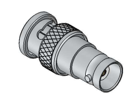 ADAPTADOR BNC 50 OHMS MACHO X FÊMEA RETO LA-8 AC140