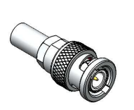 CONECTOR BNC 50 OHMS MACHO RETO CRIMP PINO FIXO PARA CABO RG/RGC 58 LM-3CR AC014