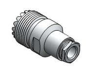 CONECTOR UHF FÊMEA RETO CABO PRENSA CABO RG/RCG-58 KF-13