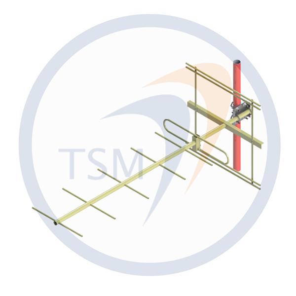 ANTENA YAGI 244 - 262 MHz 11dBi 7 ELEMENTOS Y25011-07SG