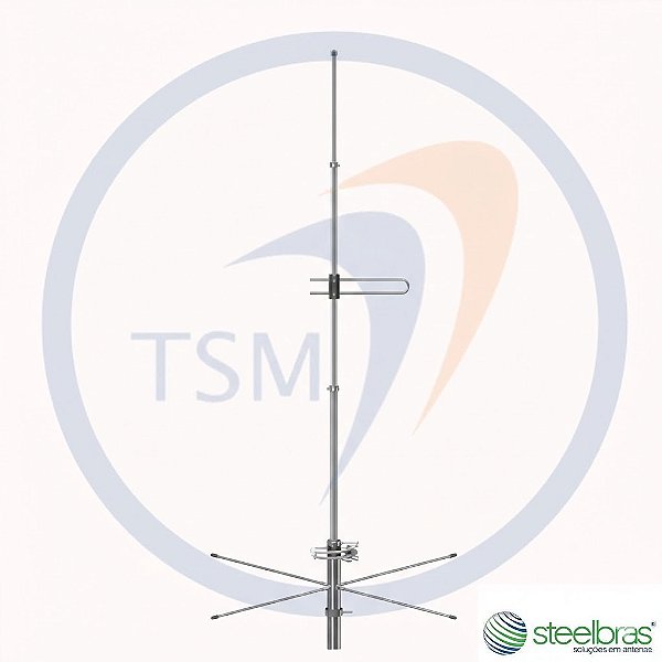 ANTENA BASE VHF 2X5/8 DE ONDA PLANO TERRA 135-175 MHz
