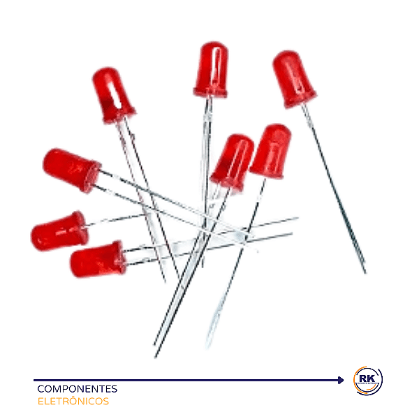 Led Vermelho 3mm Difuso