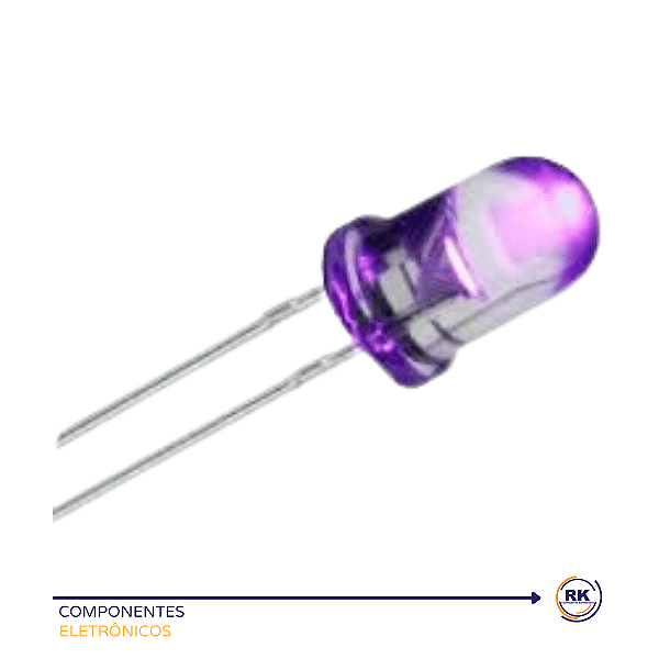 Kit 20 Led Ultravioleta Uv Alto Brilho 5mm
