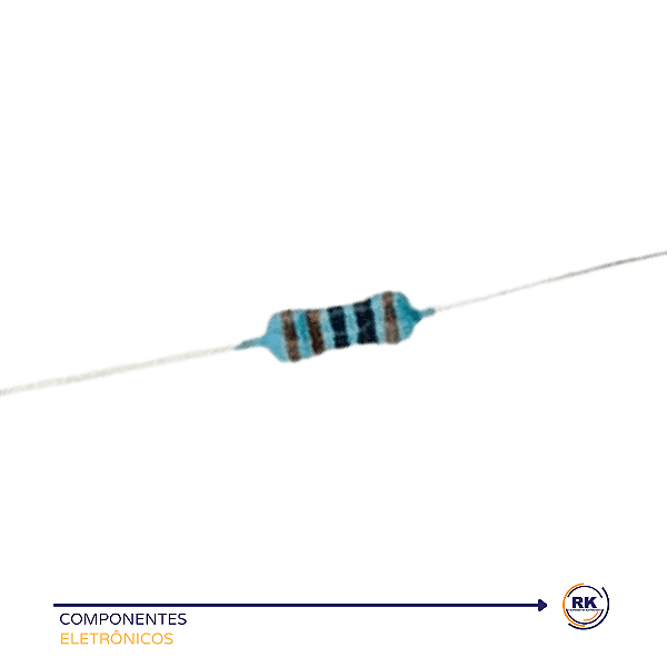 Resistor 1K0 Filme Metálico 1% 1/4W