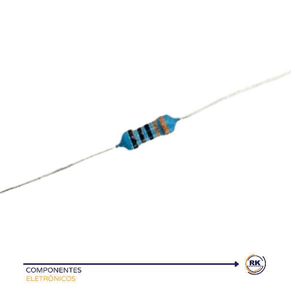 Resistor 3K3 Filme Metálico 1% 1/4W