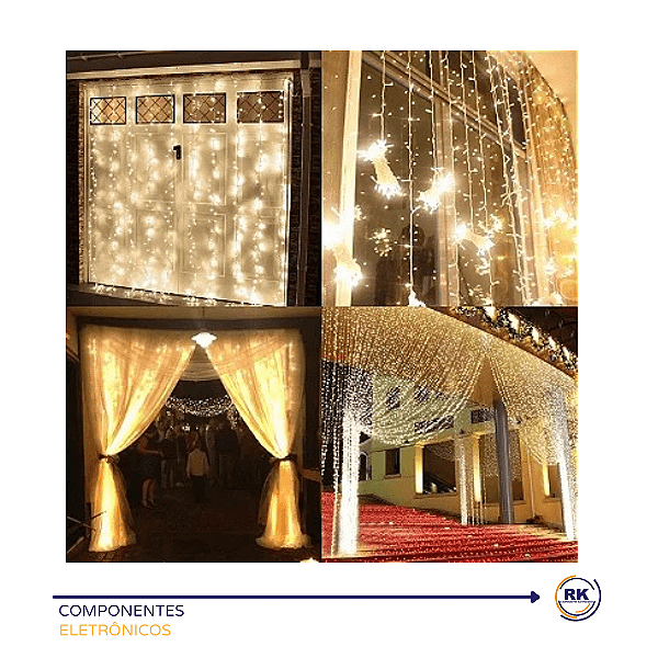 Cortina 500 Leds - 8 Funções
