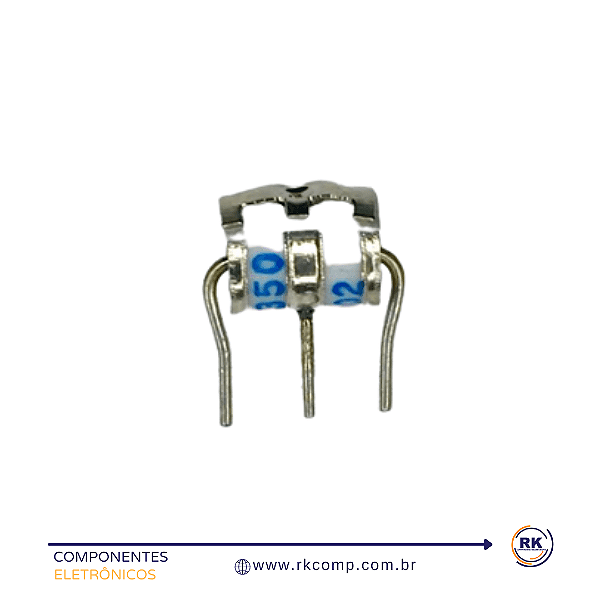Centelhador a Gás 3p-350v-10ka-6x8mm Lead GDTR3RD6-350 Tripolar