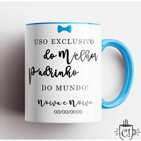 Caneca Personalizada Melhor Padrinho do Mundo