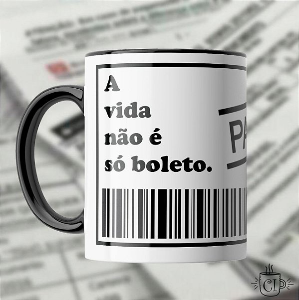 Caneca Personalizada Boleto