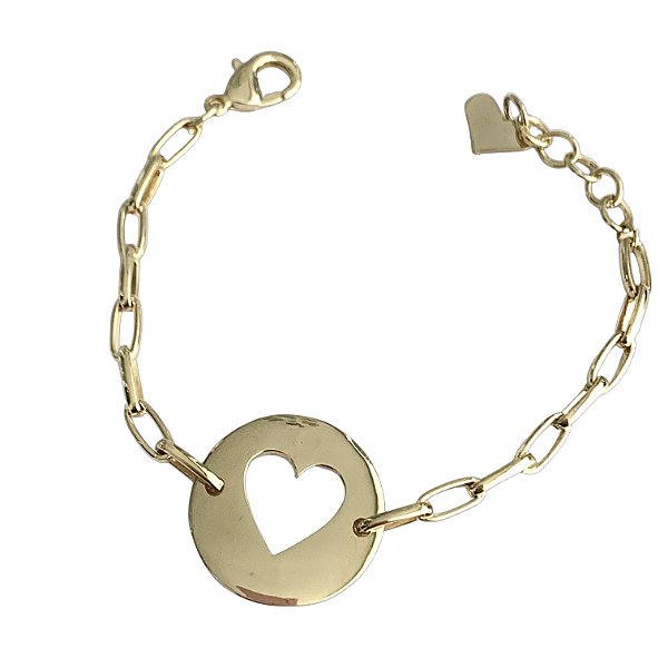 pulseira medalha cuore