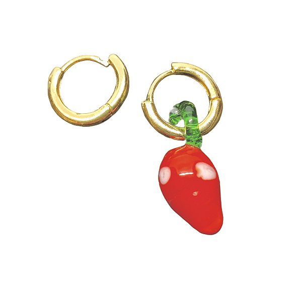 argola berloque strawberry bambina