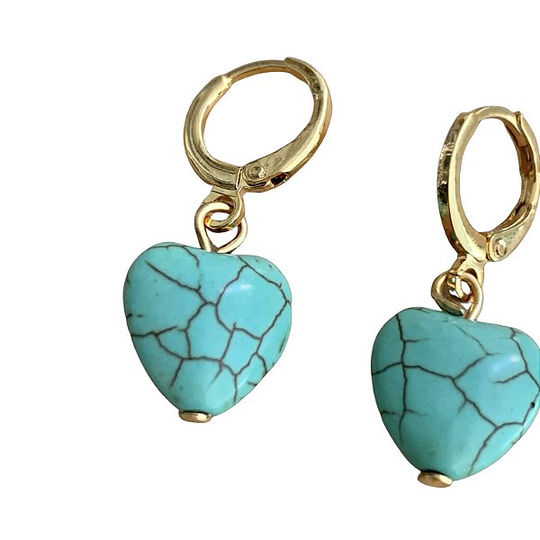 argolinha turquoise heart