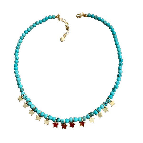 colar star turquoise