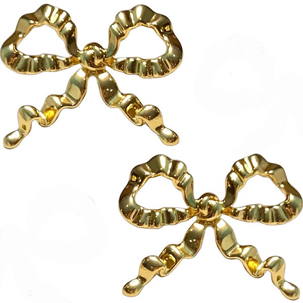 brinco gold bow Tamara