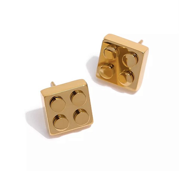brinco bricks gold