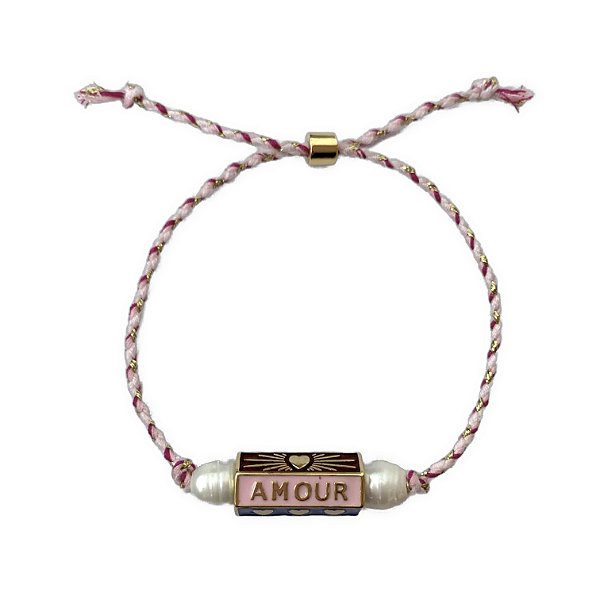 pulseira L’AMOUR rosinha
