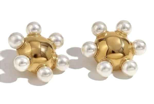 brinco flower gold